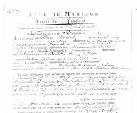 erledigt -  französische Heiratsurkunde aus 1805