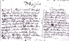 erledigt (LH) - Kirchenbucheintrag 1664